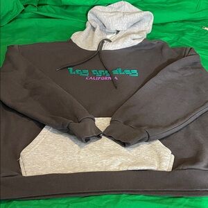Hybrid Apparel Gray and Black Men's Sweater